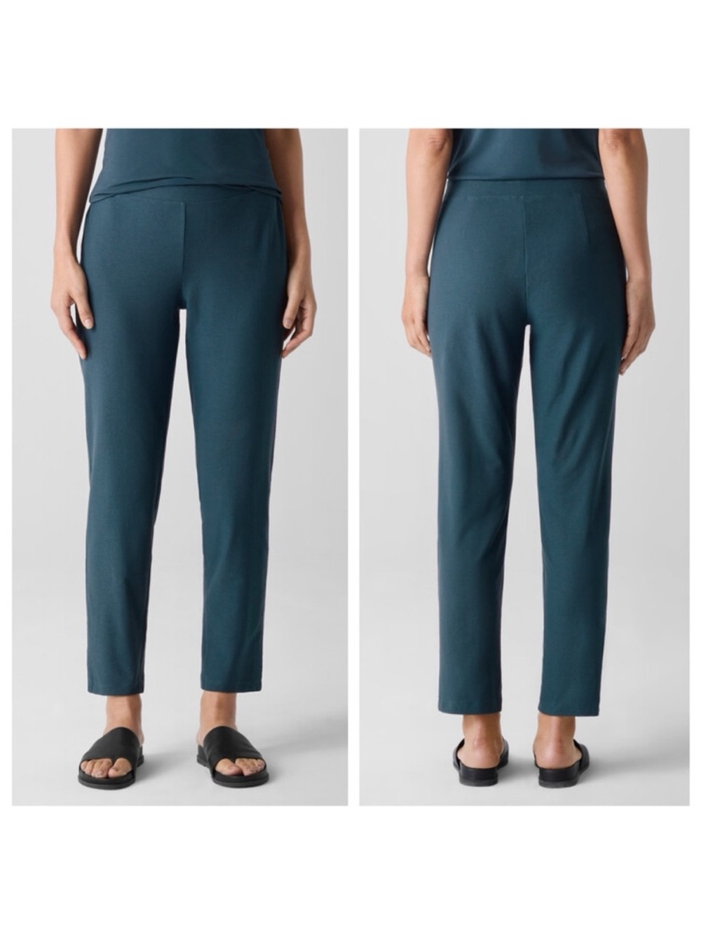 Eileen Fisher Washable Stretch Crepe Slim Pant